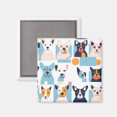 Magnet Hunde Picasso (Vorderseite/Rückseite)