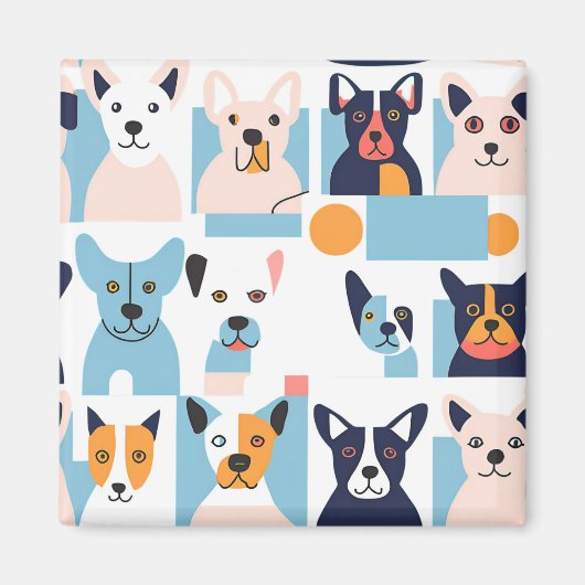 Magnet Hunde Picasso (Vorne)