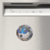 Magnet Husky Blue Eyes Mardi Gras Mask (In Situ (Geschirrspüler))