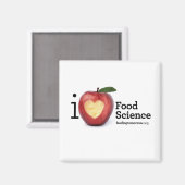 Magnet "I Heart Food Science" (Vorderseite/Rückseite)