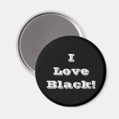 Magnet I Liebe Black (Vorderseite/Rückseite)