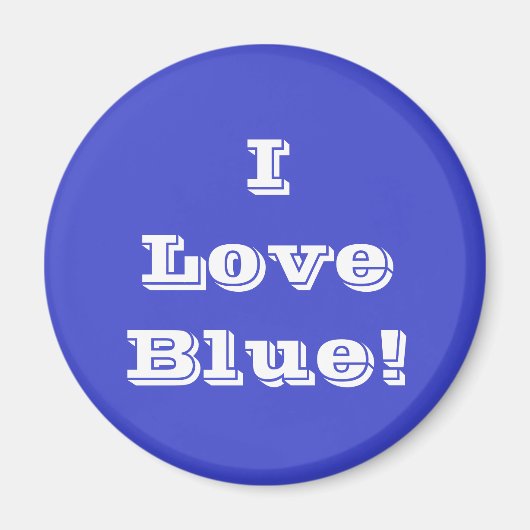 Magnet I Liebe Blue (Vorne)