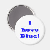 Magnet I Liebe Blue (Vorderseite/Rückseite)