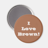 Magnet I Liebe Brown (Vorderseite/Rückseite)