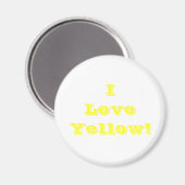 Magnet I Liebe Gelb (Vorderseite/Rückseite)