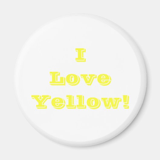 Magnet I Liebe Gelb (Vorne)