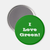Magnet I Liebe Green (Vorderseite/Rückseite)