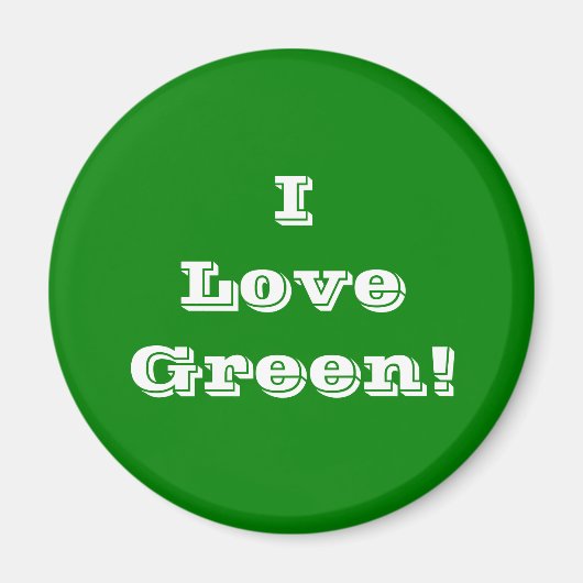 Magnet I Liebe Green (Vorne)