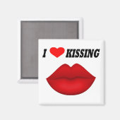 Magnet I Liebe Kissing (Vorderseite/Rückseite)