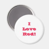 Magnet I Liebe Red (Vorderseite/Rückseite)
