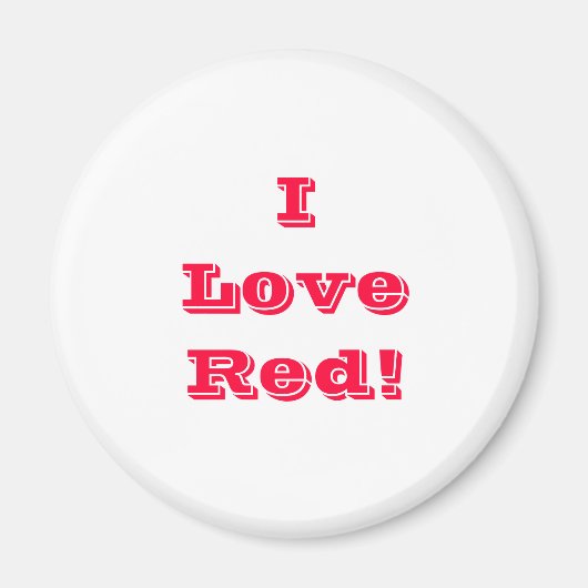 Magnet I Liebe Red (Vorne)