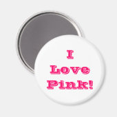 Magnet I Liebe Rosa (Vorderseite/Rückseite)