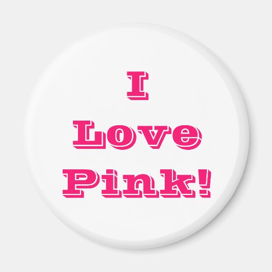 Magnet I Liebe Rosa (Vorne)