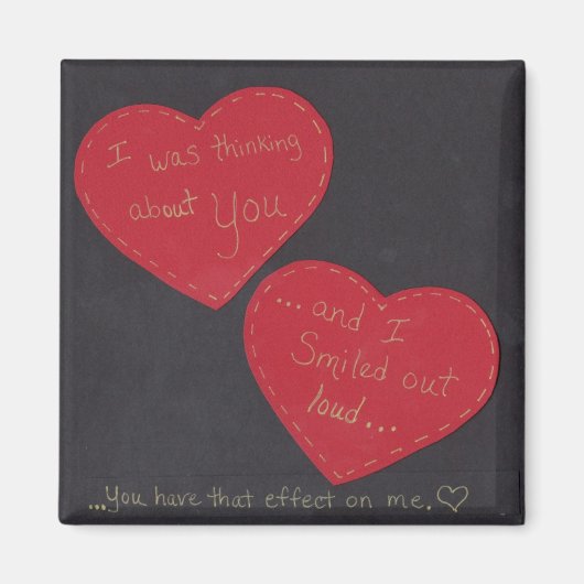 Magnet - Ich dachte über dich nach und lächelte.. (Vorne)