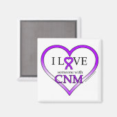 Magnet - Ich Liebe jemanden mit CNM (Vorderseite/Rückseite)