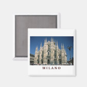 Magnet "Il Duomo, Mailand, Italien" (Vorderseite/Rückseite)