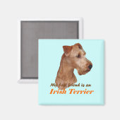 Magnet "Irish Terrier" (Vorderseite/Rückseite)