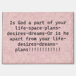 Magnet " Ist Gott ein Teil deines Lebens "