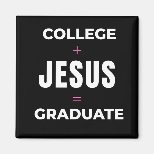 Magnet Jesus+Hochschule = Absolvent (Vorne)