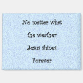 Magnet ' Jesus scheint für immer (Vorderseite)