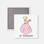 Magnet: Jr Bridesmaid Magnet (Vorderseite/Rückseite)