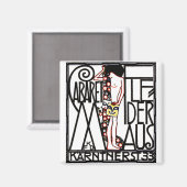 Magnet: Jugendstil - Cabaret Fledermaus Magnet (Vorderseite/Rückseite)