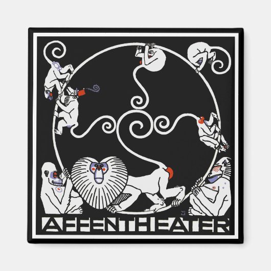 Magnet: Jugendstil - Cabaret Fledermaus Magnet (Vorne)