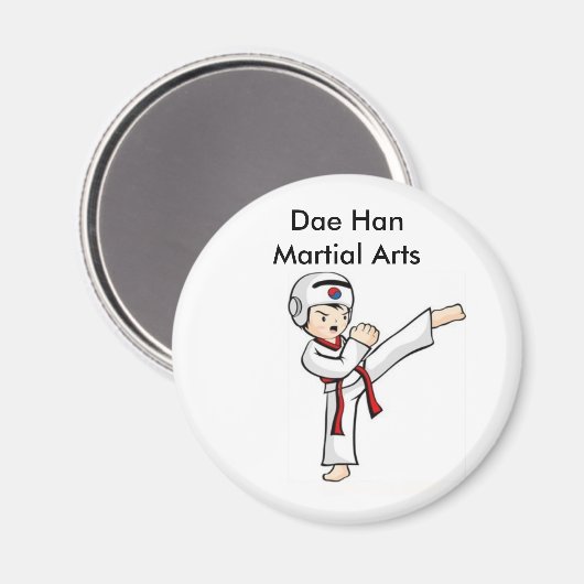 Magnet Junge kicken (Vorderseite/Rückseite)