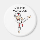 Magnet Junge kicken (Vorne)