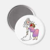 Magnet: Junge Mutter der Braut Magnet (Vorderseite/Rückseite)