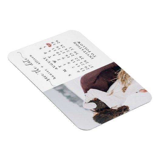 Magnet | Kalender Save the Date (Rechte Seite)