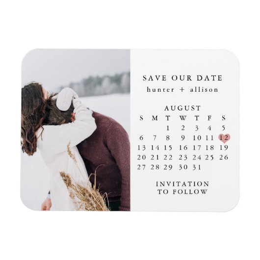 Magnet | Kalender Save the Date (Horizontal)