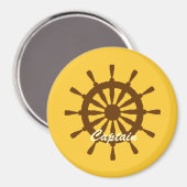 Magnet - Kapitän bei der Helm (Vorderseite/Rückseite)