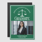 Magnet-Karte für das Foto "Green Law School" Magnetkarte (Vorne/Hinten)