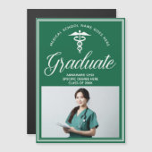 Magnet-Karte für das Foto von Green Medical School Magneteinladung (Vorne/Hinten)