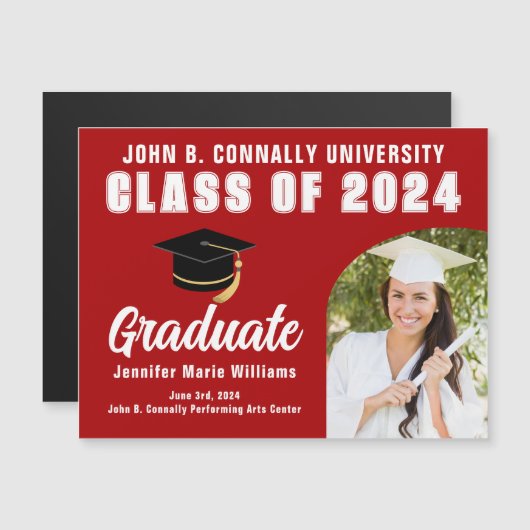 Magnet-Karte für den benutzerdefinierten Abschluss Magnetkarte (Vorne/Hinten)