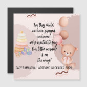 Magnet-Karte für die Ankündigung von Kinderkrippen (Vorne/Hinten)