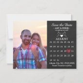 Magnet-Karte für Kalender Save the Date Foto Magneteinladung (Vorderseite)
