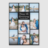 Magnet-Karte zum Hochzeitstag Foto Magnetkarte (Vorderseite)