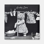 Magnet, Katzenhahn Wäsche Magnet (Vorne)