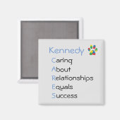 Magnet Kennedy CARES (Vorderseite/Rückseite)