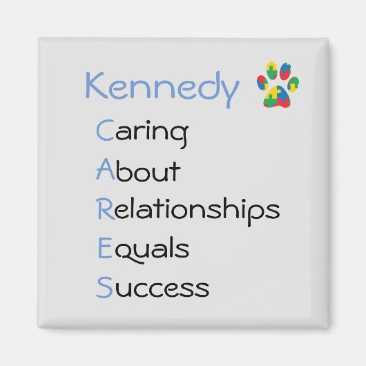 Magnet Kennedy CARES (Vorne)