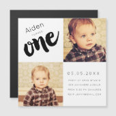 |MAGNET| Kindermädchen 1. Geburtstagskarte Magneteinladung (Vorne/Hinten)