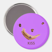 Magnet "Kissing Face" von MAXarT (Vorderseite/Rückseite)