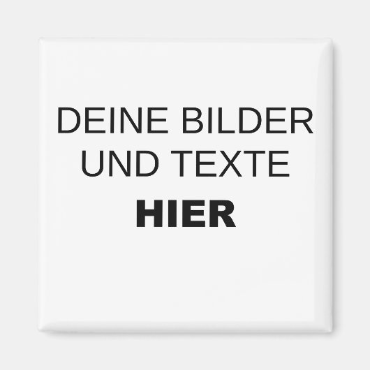 Magnet komplett selbst gestalten (Vorne)