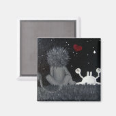 Magnet Krebs und Leo-Liebe (Vorderseite/Rückseite)