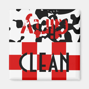 Magnet Küchenhelfer Saubere Geschirrspüler