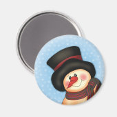 Magnet "Lächelnd Snowman" (Vorderseite/Rückseite)