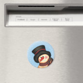 Magnet "Lächelnd Snowman" (In Situ (Geschirrspüler))
