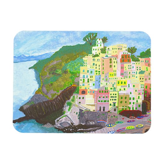 Magnet Landschaft Italien gemalt (Horizontal)